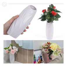 [오늘의택] 타원형 플라스틱 꽃병 화병 인테리어 소품 집들이선물 실내장식, 그레이