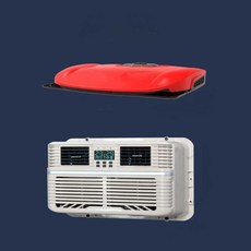 천장형무시동에어컨 카라반 24V 화물차 냉방 트럭, 상단 장착형 올인원 D3000 흰색 12V