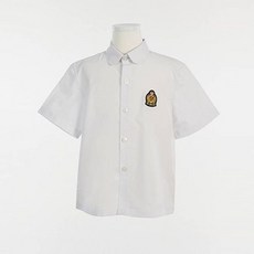 TBZ 교복몰 화이트 둥근카라 반팔 블라우스 (동광초) 교복