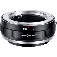 K&F CONCEPT 렌즈어댑터 호환용 마운트어댑터 미놀타 록코르SR/MD/MC 렌즈와 호환되는 컨셉 렌즈 마운트 어댑터 MD-L 수동 초점 카메라 본체, K&F CONCEPT 렌즈어댑터 호환용 마운트어댑터 미
