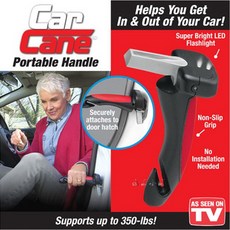 【逸品汽車百貨】多功能 長輩下車神器 上下車扶手 車窗擊破器 安全帶割斷器 LED燈 緊急自救, 1個, 如圖