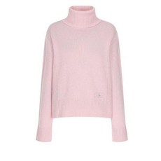 올리브데올리브 OK5WPB32_OLV로고 자카드 울 터틀넥 풀오버 504790