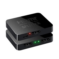 易控王 4K 1x2 一進二出HDMI分配器 4K@30Hz 小巧便攜, 1個, 40-201-04