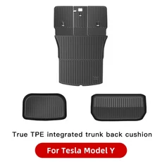 테슬라 모델 하이랜드 올인원 트렁크 매트 러기지 매트 사계절 방수 논슬립 3 2021-2024 Y TPE, Model Y 3개, 상세설명참조