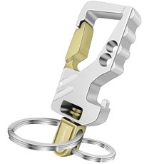 Idakekiy 튼튼한 열쇠고리 키링 2개 카라비너 자동차 열쇠 고리 정리함 남성 및 여성용 스틸, Idakekiy 튼튼한 열쇠고리, 키링 2개, 카라비너