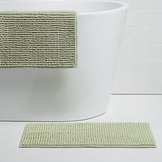 JAJU 25N 셔닐 욕실매트 60x40cm 2개 카키그레이 511939, JAJU 25N 셔닐 욕실매트 60x40cm 2개 카키