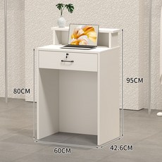 계산대 미용실 네일숍 옷가게 업소용 카운터 수납형프론트 안내데스크, 화이트
