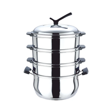 SILWA西華 巧疊304不鏽鋼多功能蒸煮鍋28cm, 28cm