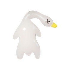 可愛變色烤鴨吊飾，感溫變色，附掛繩, 多色5cm, 1個