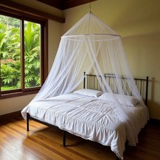 大圓頂吊掛式加密蚊帳 適用歐美雙人床, 粉色,130*280*1000CM雙開門