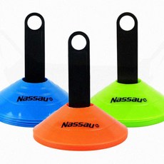 축구훈련 10p 마커콘 드리블 인라인 유연한 체육교구 라바 훈련용콘, 블루