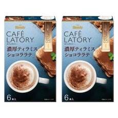 블랜디 카페 라토리 진한 티라미수 쇼콜라 라떼, 11.3g, 2개, 6개입