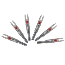 양궁 6pcs LED 화살표 노크 라이트 ID6.2mm 사격 샤프트 액세서리에 대 한 자동으로 조명 양궁 Nocks 꼬리, 02 6pcs Red