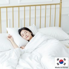 거북목에 편한 고중량 호텔식 경추베개 대형 마이크로화이바 통세탁 50x70, 1개, 화이트 - 일반형 베개