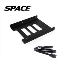 SPACE 2.5吋 轉 3.5吋 SSD硬碟 轉接架 SATA線 豪華組合包 附螺絲, 1個