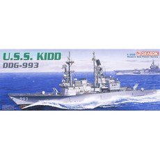 DRAGON 1:350 USS Kidd DDG-993 塑料模型戰艦, 1個