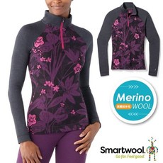 【SmartWool】送》女 中厚保暖抗菌 半開襟長袖羊毛衛生衣 250gms 登山刷毛衣 內搭衣 SW016374