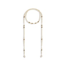 레드(V) 펄 비즈 네크리스