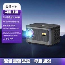 업무용 미니 빔프로젝터 휴대용 고화질 빔프로젝터 LED 무선 프로젝터 HD 회의실 사무실, 4K 디코딩 천장마운트