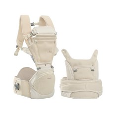 i-angel Dr.Dial Fold air All-in-one 嬰兒揹帶(透氣款)【金寶貝】背巾, 奶茶杏