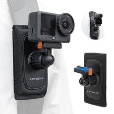 미국출고 평점4.5+ 205082 REYGEAK DJI Osmo 백팩 스트랩 마운트용 액션 6/OSMO 나노용 백 벨트 숄더 클립 홀더 OSMO 액세서리용 마그네틱 퀵 릴리