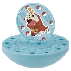 M.M小舖 BANDAI 轉蛋 扭蛋 精靈寶可夢洗澡玩具組P3 (全9款) 皮卡丘 新葉喵 兒童洗澡玩具, 1個, D款/水中陀螺2-呆火鱷23B18