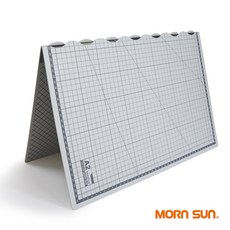 【MORNSUN】A2摺疊切割墊，可折疊好攜帶，超輕量止滑，MIT墊板, 淺灰