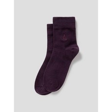 매장정품 빈폴 BEANPOLE ACCESSORY 여성 피케 텍스처 중목 양말 - 퍼플 250126