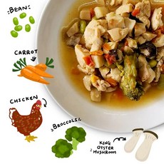 萌尾巴 Abao 阿寶台式熱炒 寵物鮮食包，開封即食，多種口味, 詳見包裝, 詳見包裝, 詳見包裝, 三杯土雞 150g (一入)