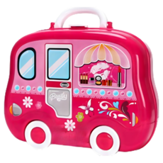 旭陽教育用品社 扮家家酒玩具套裝組-雄城便攜式美秀化妝手提箱玩具，行動包梳妝美髮玩具，手提化妝箱玩具，梳妝台，化妝包, 詳見包裝