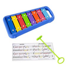 유아 휴대용 실로폰 옥타브 악기연주 실로폰악기, 1개, 혼합색상