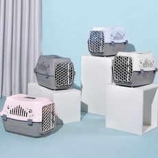 MoreD 강아지이동가방 고양이이동장 켄넬 캐리어_ MD8973, 1개, 그레이