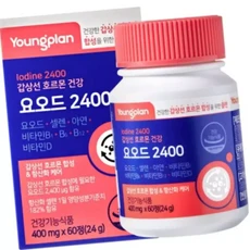 돈스텔 갑상선 호르몬건강 요오드 2400 60정 아미노산혼합분말 아연 엘프롤린, 1개