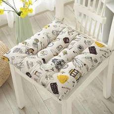 사각형 심플 모던 코튼 린넨 의자 패드 다다미 바닥 홈 오피스 좌식 쿠션 장시간 앉기 방석, C. 패션 파리