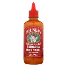멜린다스 윙 스리라차 크림 소스 340g Melindas Wing Sriracha Cream Sauce 12 Oz, 12 Fl Oz (1팩), 1개
