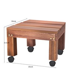 防腐實木陽臺階梯置物架 客廳多層室內多肉戶外落地花盆架 30*30*18, 【加厚實木】30*30*18,中等