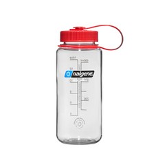 【Nalgene】美國製寬嘴水壺/運動水瓶/廣口瓶 耐熱100度 [可選色], 透明, 1個