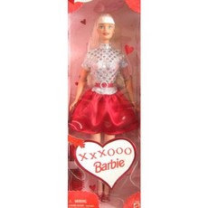 바비 1999 Valentine 스페셜 에디션 12 인치 인형 - XXXOOO 바비 인형 with Glamour Dress Shoes and