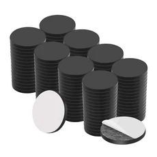 0.8"x0.8" 자가 접착 마그넷 도트 붙였다 떼었다 할 수 있는 유연한 원형 자석 공예 스티커용 마그네틱 테, 04 120 PCS