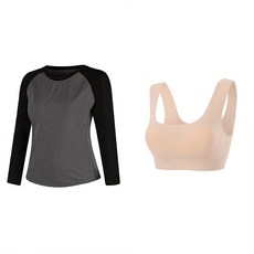 女款長袖瑜伽服+無痕內衣