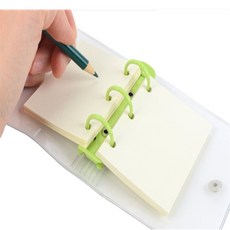 건shop디자인 마나 링바인더 투명 케이스 속지 투명미니링바인더케이스속지, 투명PVC 10매