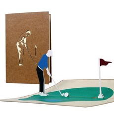 Diese-Klappkarten H15 골프 인사말 카드 3D 생일 골퍼를 위한 선물 남성용 팝업 은퇴 연금 현금 바우처 휴일 193376, Diese-Klappkarten H15 골프 인사말 카