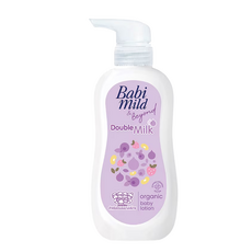 태국 베이비마일드 오가닉 로션 더블 밀크 Babi Mild Lotion Organic -Double Milk, 1개, 350ml