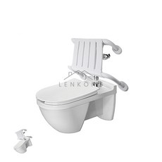 이렌콩 안전보조손잡이 등받이겸용 직수용 화이트 노인화장실안전손잡이안전바 장애인화장실손잡이 장애인안전보조손잡이