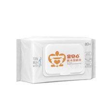 來而康 金安心 純水濕紙巾 80抽 加厚加大款 附蓋子, 1箱, 12個裝, 1g