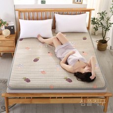 더블 커버 침대 기숙사 싱글 매트리스 접이식 학생 두꺼운 다다미 패드 침대용, 2. 잭프루트-5cm