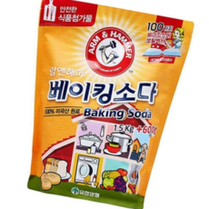 냉장고방향제 쿨샵 암앤해머 대용량 베이킹소다 세척 탈취효과, 1.5kg+600g