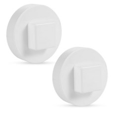 Lasuroa 5.1cm(2인치) NPT 수 스레드 PVC 청소 플러그 10개 하수구 및 배수 파이프에 부착된 플러시 캡 피팅 배관 시스템 야외 정원용 309586 9000, 2