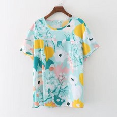 媽媽裝夏季休閒冰絲套裝 寬鬆大碼奶奶短袖上衣兩件套