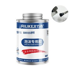 AILIKE 艾力克 泡沫專用膠 5005全透明 適用於泡沫玩具/紙箱/墊/飛機, 1桶